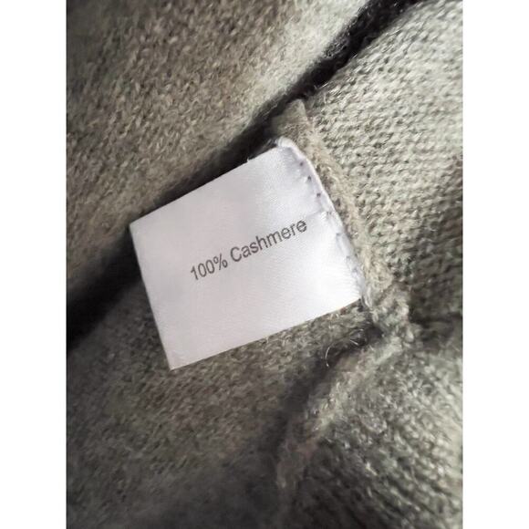 Cullen Cashmere Tunic Sweater Knit Pockets XS Grey Swing Asymmetrical - Picture 5 of 6